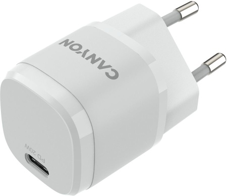 Сетевое зарядное устройство Canyon H-20W05 CNE-CHA20W05 белый (Type-c) фото