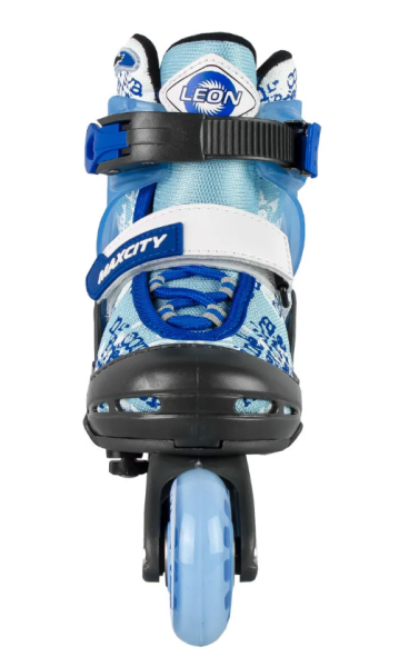 Роликовые коньки MaxCity LEON синий р.30-33 фото