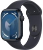 Умные часы Apple Watch Series 9 GPS 45mm Midnight / Midnight Band - M/L фото