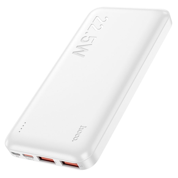 Аккумулятор внешний HOCO J101 10000mAh белый (6931474782489) фото
