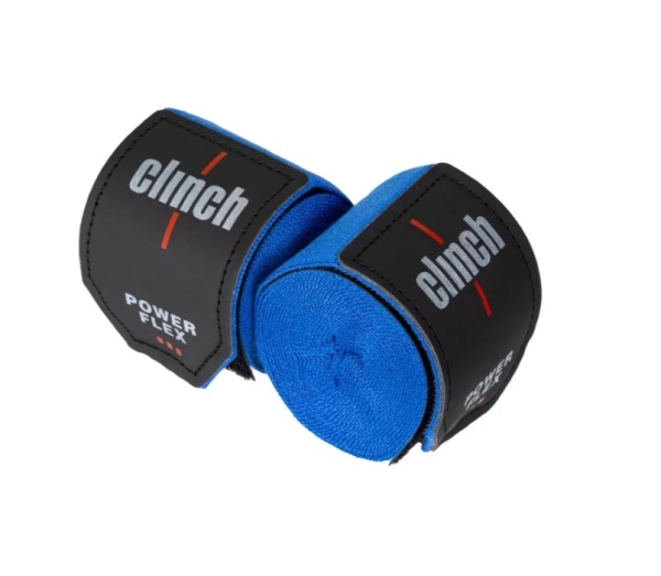 Бинты боксерские Clinch Boxing Hand Wrap Power Flex синие (длина 2.55 м) C239  фото