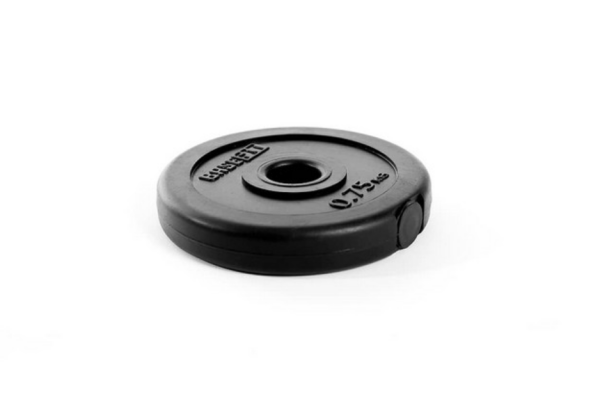 Диск пластиковый BASEFIT BB-203 0,75 кг, d=26 мм, черный фото