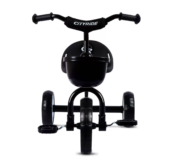 (м) Велосипед детский 3-х колесный City-Ride CH-B3-00ED на пластиковых колесах 10/8 в/к. Корзинка сп фото