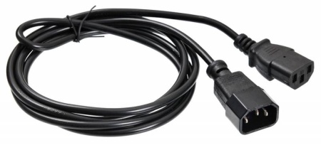 Кабель-удлинитель Buro AN23-1008 IEC C13 IEC C14 1.8м черный фото
