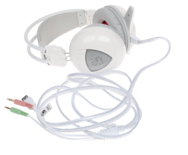 Игровые наушники с микрофоном A4 Bloody G310 белый фото