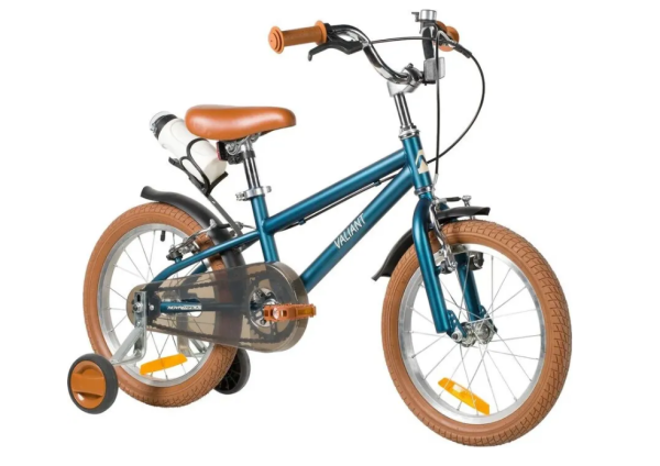 (м) Велосипед детский NOVATRACK 16"163VALIANT.DGN6 сталь, тёмно-зелёный, полная защита цепи, ручной  фото