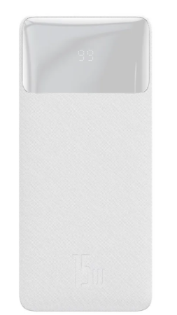 Внешний аккумулятор Baseus Power Bank Bipow Digital Display 10000mAh 15W White PPDML-I02 фото