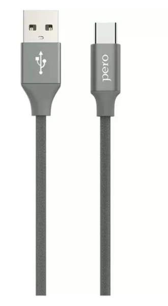 Кабель USB - Lightning PERO DC-02 1м серый (PRDC-028P1MGR) купить ЦИТ Кабель USB - Lightning PERO DC-02 1м серый (PRDC-028P1MGR) фото