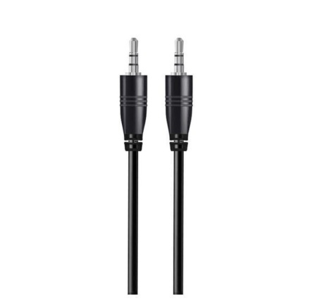 Аудиокабель EXPLOYD EX-K-472 AUX Jack3,5mm(M) - Jack3,5mm(M) 1M Classic круглый черный фото