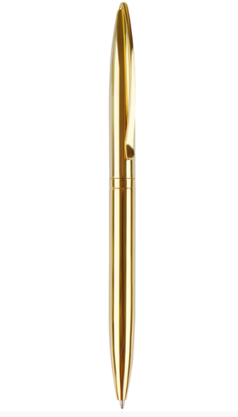Ручка шариковая автоматическая MESHU "Gold" синяя, 1,0мм MS_93942 фото