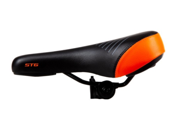 Седло STG, черный с оранжевым КЛ106828 фото