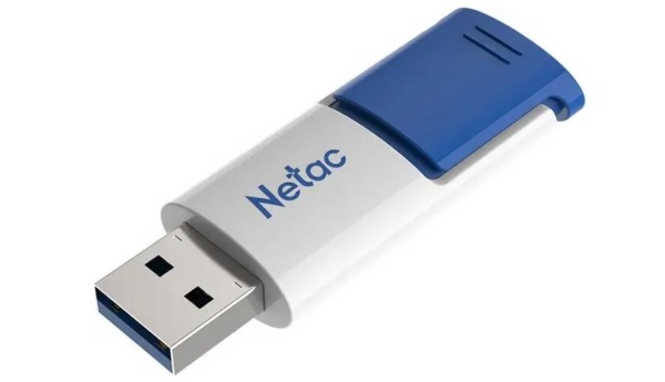 USB флеш-накопитель 256GB Netac U182 бел/син USB 3.2 (NT03U182N-256G-32BL) фото