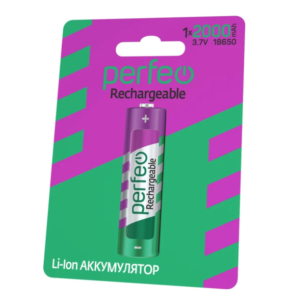 Аккумулятор PERFEO (PF_C3317) LI-ION 18650 2000 mAh купить ЦИТ Аккумулятор PERFEO (PF_C3317) LI-ION 18650 2000 mAh фото