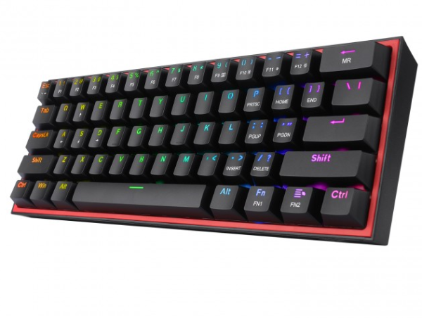 Клавиатура игровая Redragon Fizz  RGB красные свитчи, черный фото