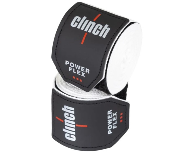 Бинты боксерские Clinch Boxing Hand Wrap Power Flex белые (длина 3.5 м) C239  фото