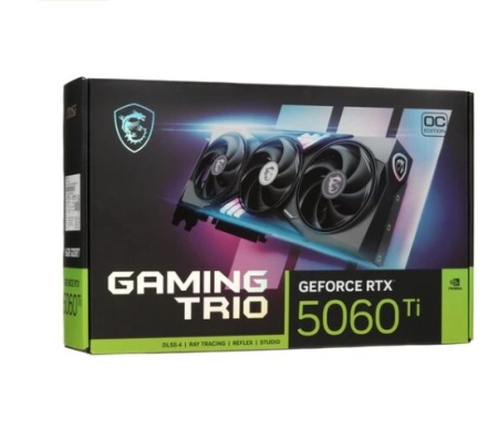 Видеокарта PCI-E 16Gb MSI NV RTX 5060 Ti 16G GAMING TRIO OC RTX 5060TI 128bit GDDR7 2647/28000 HDM фото