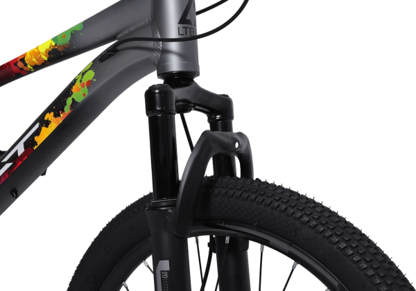 (м) Велосипед детский LTBIKE 20" SKILL, алюминий, рама 10,5", 6-ск, черный/серый фото