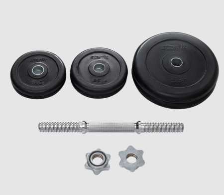 Гантель разборная обрезиненная в коробке STARFIT DB-716 16 кг. фото