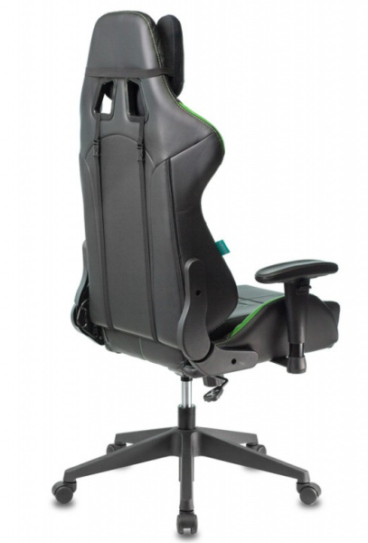 Кресло игровое Zombie VIKING 5 AERO черный/салатовый эко.кожа с подголов. крестов. пластик VIKING 5  фото