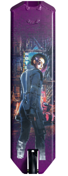 Самокат трюковый NOVATRACK 110A.REPLAY.50PR25 Replay, дека 50 см, колеса 110 мм, HIC, алюминий, фиол фото