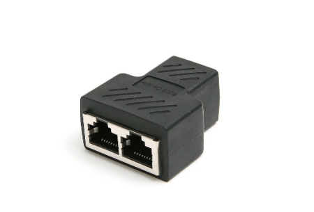 Разветвитель RJ-45 8P8C (F)<-->2 x 8P8C (F) ,FTP, ABS пластик, кат. 5eVCOM <CT252S> фото