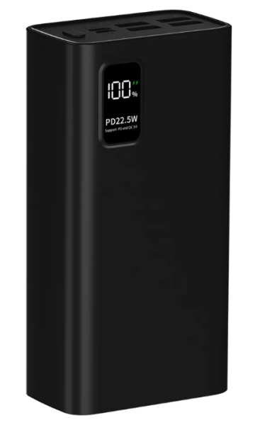Внешний аккумулятор PERO PB07 30000 mAh черный (PB07BL) купить ЦИТ Внешний аккумулятор PERO PB07 30000 mAh черный (PB07BL) фото