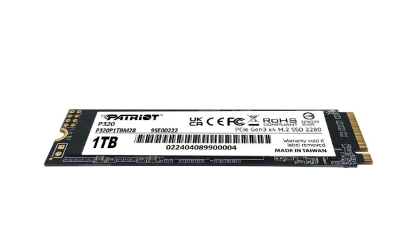Накопитель SSD 1Tb M.2 2280 Patriot P320 3000/2200 NVMe PCIEx4 (P320P1TBM28) фото