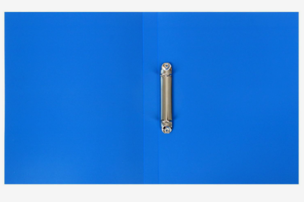 Папка на 2 х кольцах 25 мм Officespace 500мкм, синяя ПН2К_20334¶ фото