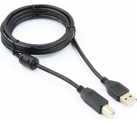 Кабель USB A - USB B 2.0 3м Cablexpert CCF-USB2-AMBM-10 фото