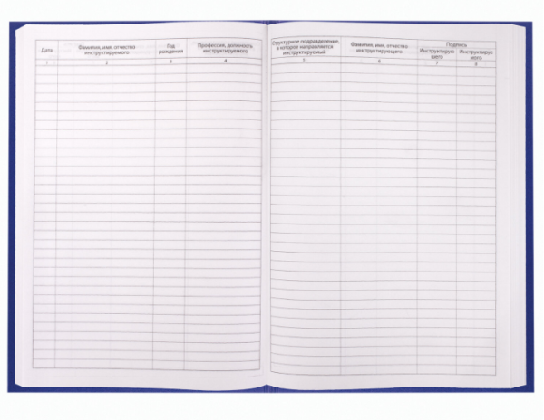 Журнал регистрации вводного инструктажа, 96 л., А4 200х290 мм, бумвинил, офсет BRAUBERG, 130258 фото