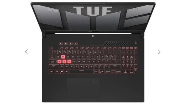 Ноутбук Asus TUF Gaming A17 FA707NUG-HX182 17.3"FHD(1920x1080) IPS/Ryzen 7 7445HS 6с/16Gb/512Gb SSD/ фото