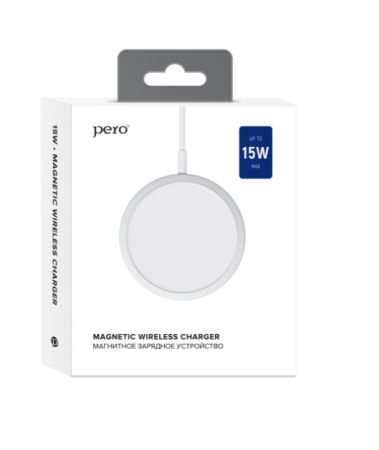 Беспроводное зарядное устройство магнитное PERO TC07 для Apple iPhone 12/13 фото