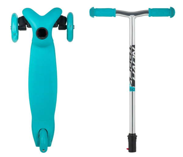 Самокат-кикборд NOVATRACK 120H.DISCOKIDS.SGBL20 Basic, детский, колеса PU пер.120*24  задн.76*24мм,  фото