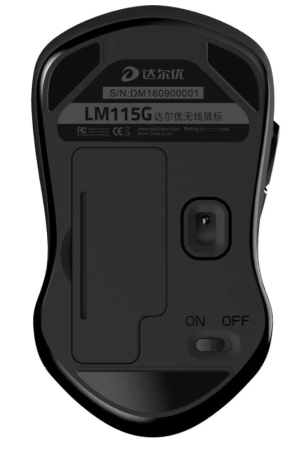 Мышь Dareu LM115G Black беспроводная фото