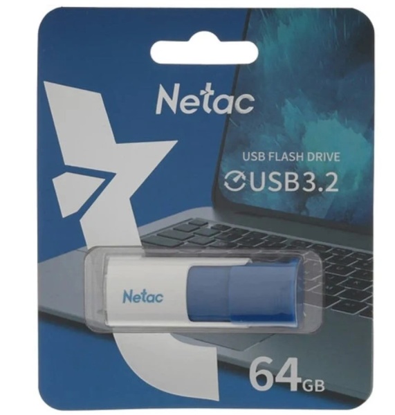 USB флеш-накопитель 64Gb Netac U182 синий USB 3.2 (NT03U182N-064G-32BL) фото