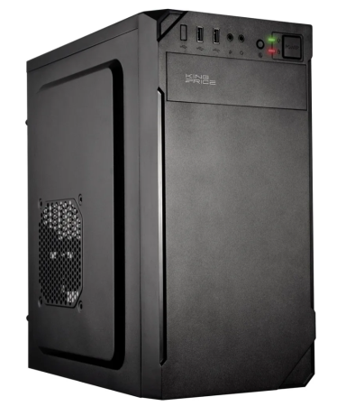 Корпус KingPrice KPCC-MN209 черный без БП mATX 1x80mm 2x120mm 2xUSB2.0 audio фото