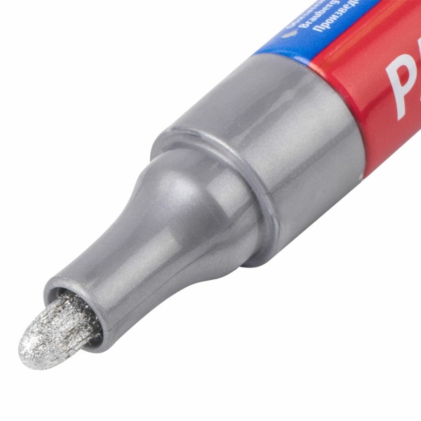 Маркер-краска лаковый EXTRA (paint marker) 4 мм, СЕРЕБРЯНЫЙ, УСИЛЕННАЯ НИТРО-ОСНОВА, BRAUBERG,151982 фото