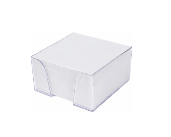 Блок для записей STAFF в подставке прозрачной, куб 9*9*5 см, белый, белизна 90-92%, 129193 купить ЦИТ Блок для записей STAFF в подставке прозрачной, куб 9*9*5 см, белый, белизна 90-92%, 129193 фото
