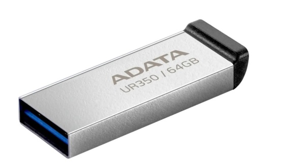 USB флеш-накопитель 64Gb A-Data  UR350 UR350-64G-RSR/BK USB 3.2 серебро/чёрный  фото