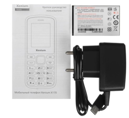 Мобильный телефон XENIUM X170 Black фото