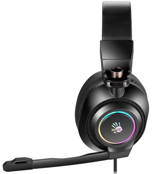 Игровые наушники с микрофоном A4 Bloody G580 черный USB фото