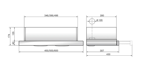 Встраиваемая вытяжка ELIKOR Интегра GLASS 60Н-400-В2Д R нерж/стекло черное фото