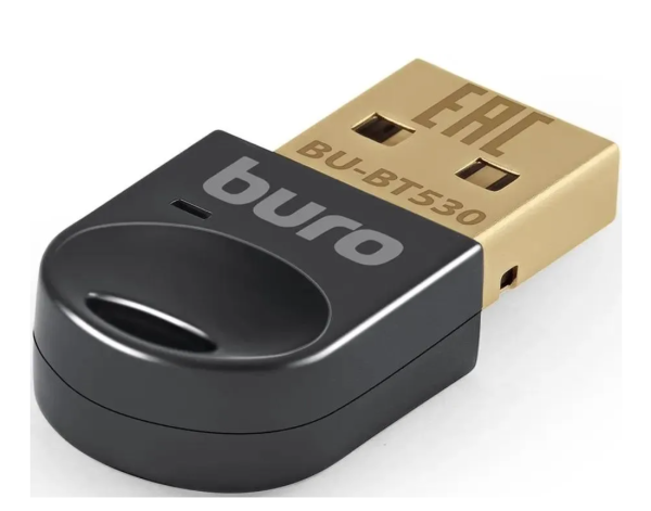 Адаптер USB Buro BU-BT530 BT5.3+EDR class 1.5 20м черный фото