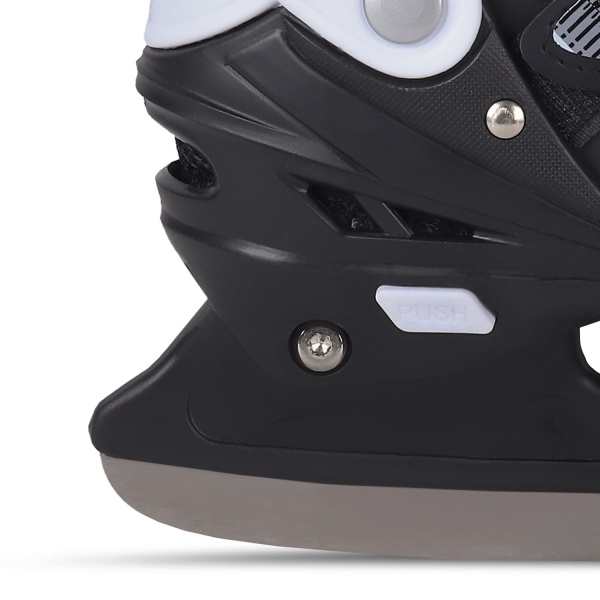 Раздвижные коньки City-Ride пластиковый мысок, лезвие нержавеющая сталь в н/сумке (S(29-33)черный JB фото