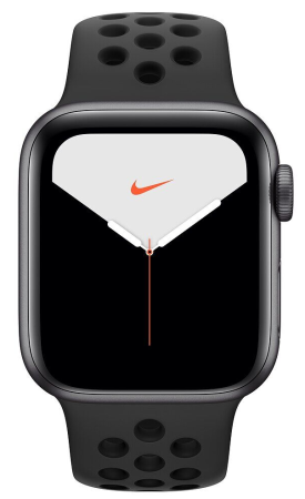 Умные часы Apple Watch Series 5 40mm Space Grey Nike Sport Band Black MX3T2RU/A фото