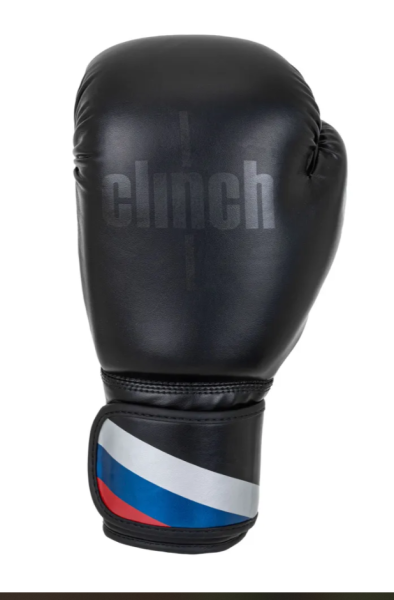 Перчатки боксерские Clinch Olimp черные (вес 12 унций) C111 фото