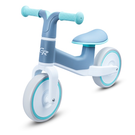 Беговел 2х кол City-Ride CR-BB-02BL. Пластиковая рама, мягкое сиденье, колеса 7" EVA. Цвет Голубой фото