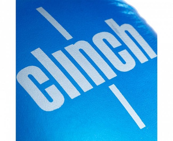 Перчатки боксерские "Clinch Kids" сине-серебристые 4 унц фото