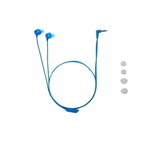 Наушники с микрофоном SONY MDR-EX14AP синий фото