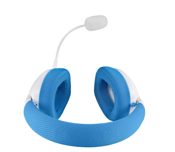 Игровые наушники с микрофоном REDRAGON Ire Pro белый/синий 2,4G/Проводной фото